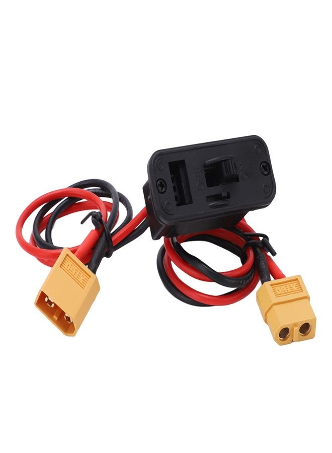 Kodrily RC Switch, Heavy Duty RC Airplane Switch with XT60 Plug, 18AWG Large Current Electronic On Off Connector, Remote Control Part Accessory for RC Car Aircraft Ship Receiver - Image 5